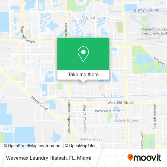 Wavemax Laundry Hialeah, FL map
