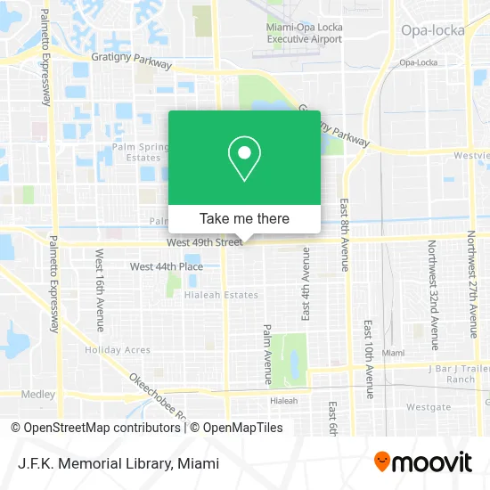 J.F.K. Memorial Library map