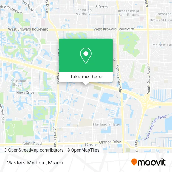 Masters Medical map