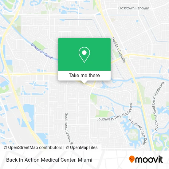 Back In Action Medical Center map