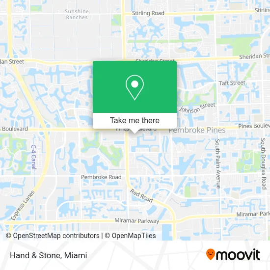 Hand & Stone map