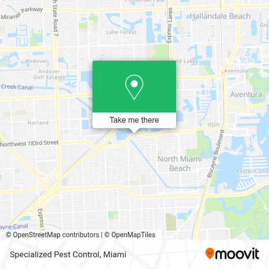 Specialized Pest Control map