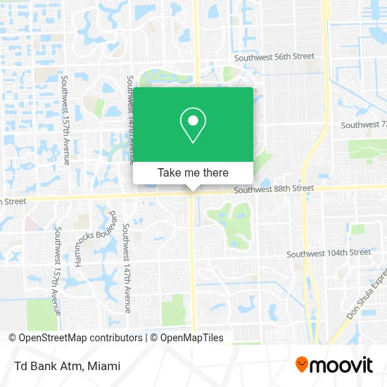 Td Bank Atm map