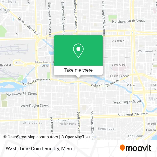 Wash Time Coin Laundry map