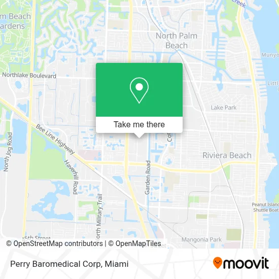 Perry Baromedical Corp map