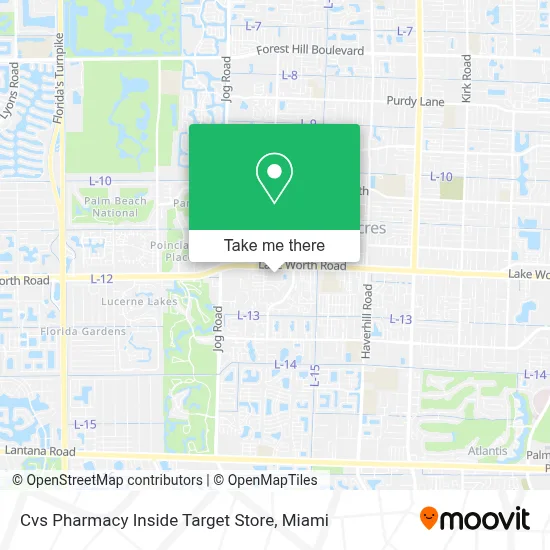 Cvs Pharmacy Inside Target Store map