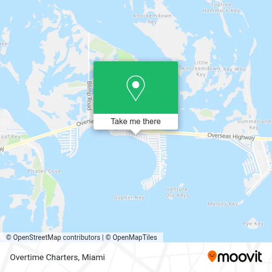 Overtime Charters map