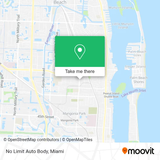 No Limit Auto Body map