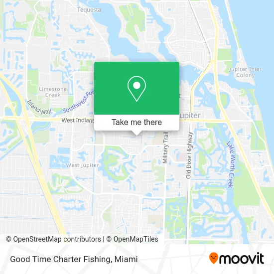 Good Time Charter Fishing map