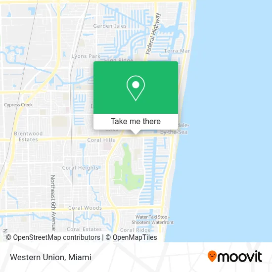 Western Union map