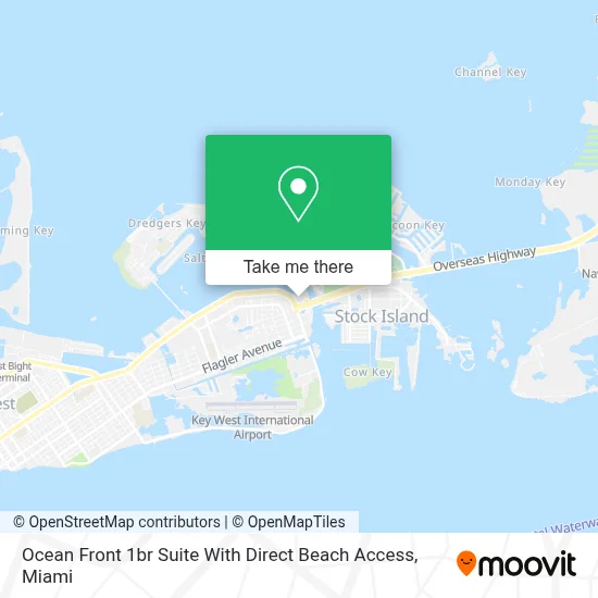 Ocean Front 1br Suite With Direct Beach Access map