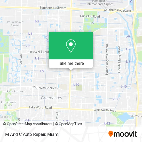 M And C Auto Repair map