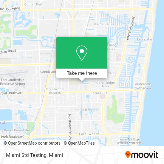 Miami Std Testing map