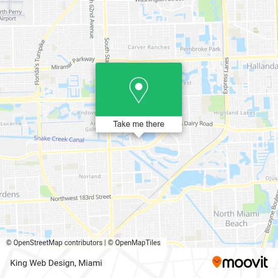 King Web Design map