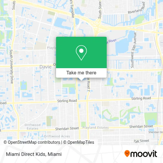 Miami Direct Kids map