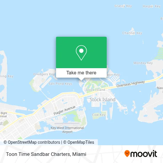 Toon Time Sandbar Charters map