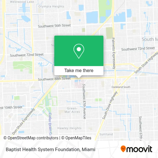 Baptist Health System Foundation map