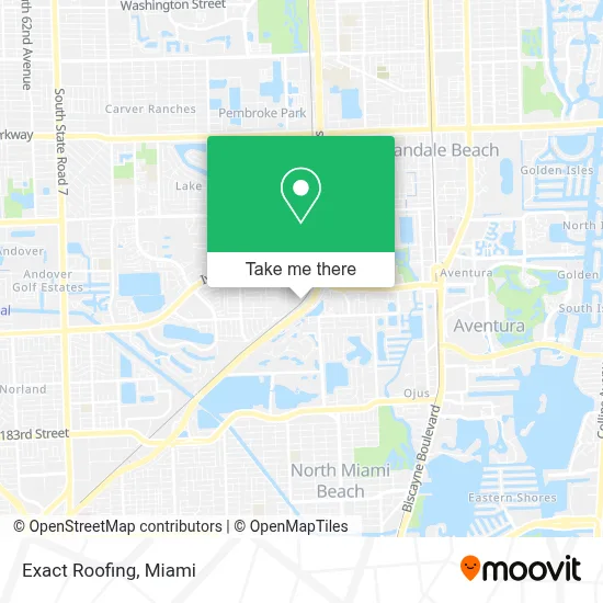 Exact Roofing map