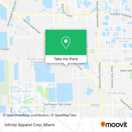 Infinity Apparel Corp map