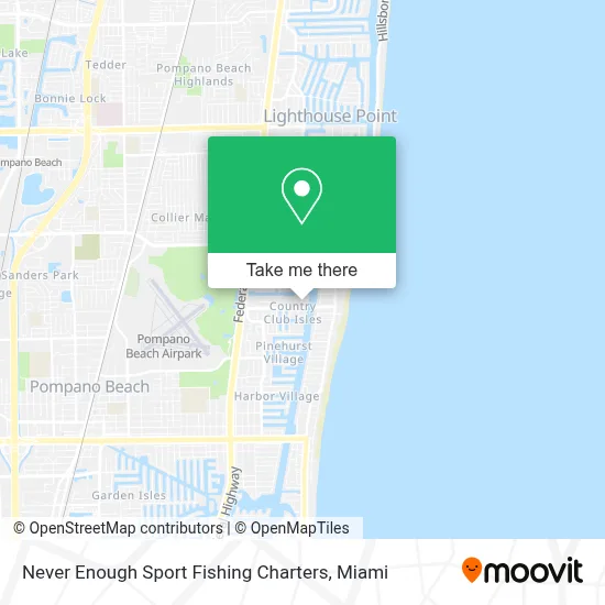 Never Enough Sport Fishing Charters map
