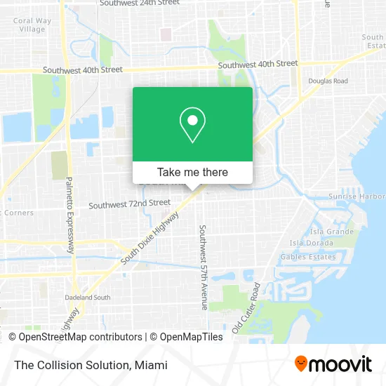 The Collision Solution map
