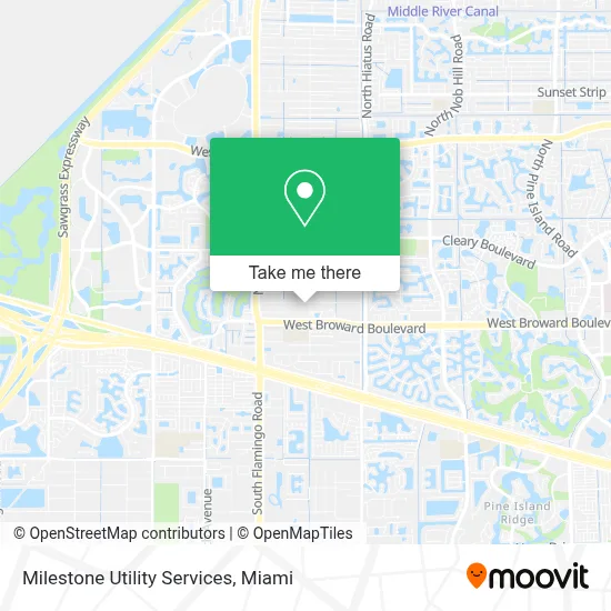 Milestone Utility Services map