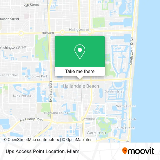 Ups Access Point Location map