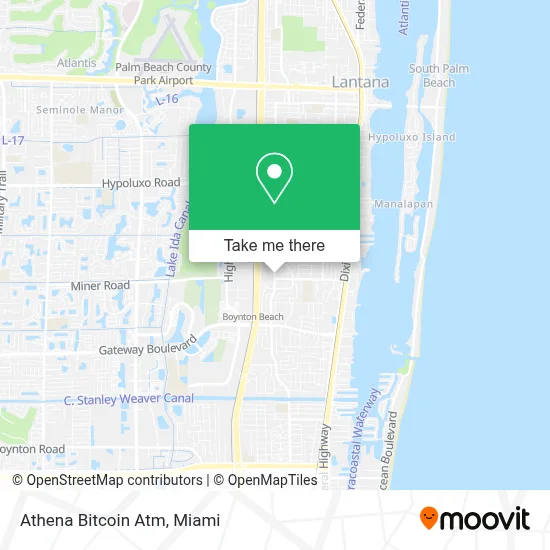 Athena Bitcoin Atm map