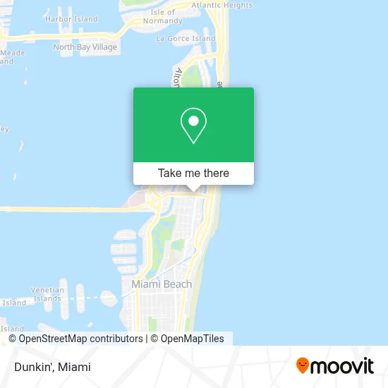 Dunkin' map