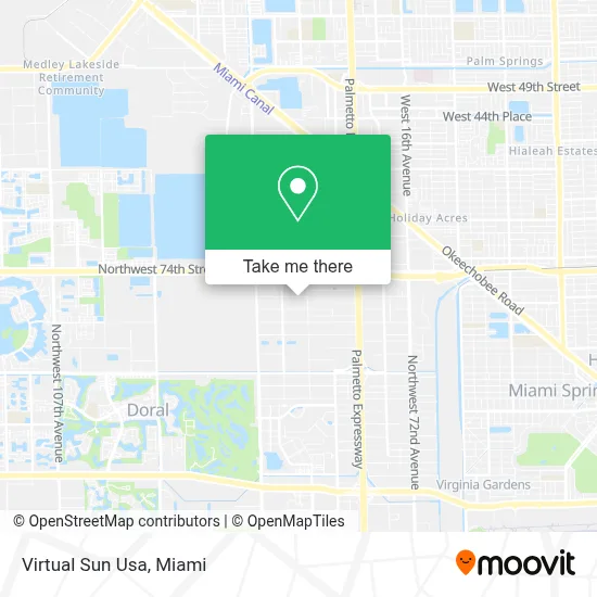 Virtual Sun Usa map