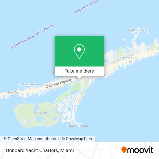 Onboard Yacht Charters map