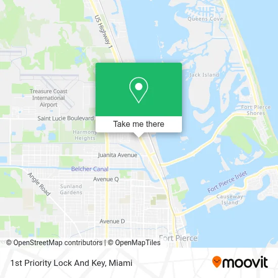 1st Priority Lock And Key map