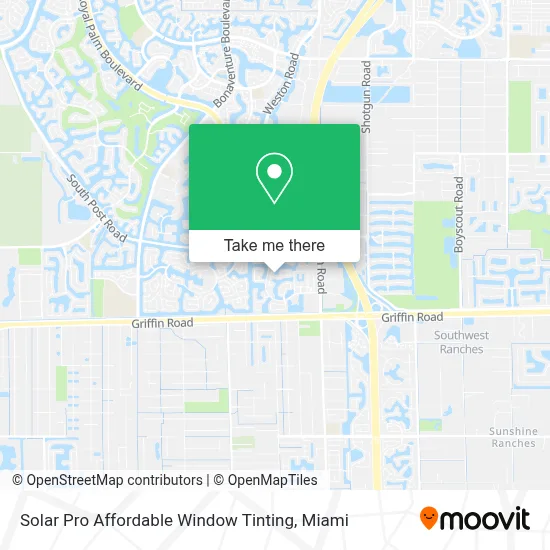 Solar Pro Affordable Window Tinting map