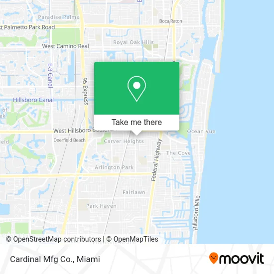Cardinal Mfg Co. map