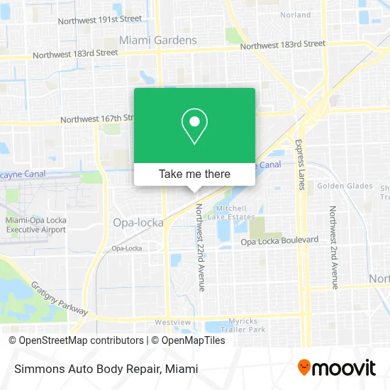 Simmons Auto Body Repair map