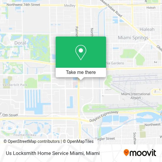 Us Locksmith Home Service Miami map