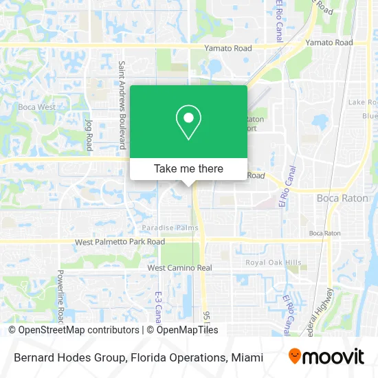 Bernard Hodes Group, Florida Operations map