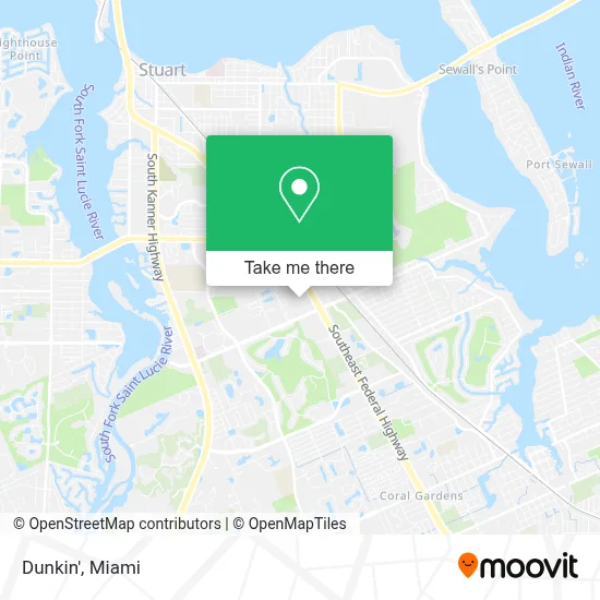 Dunkin' map