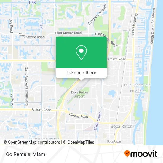 Go Rentals map