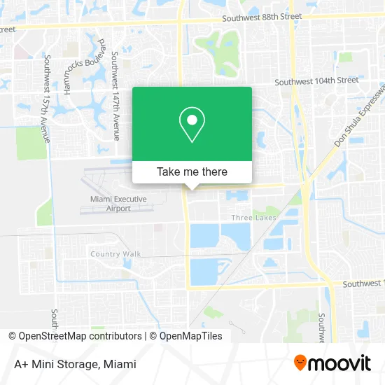 A+ Mini Storage map