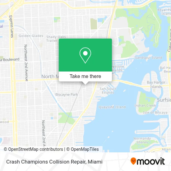 Crash Champions Collision Repair map