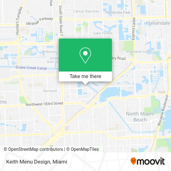Keith Menu Design map