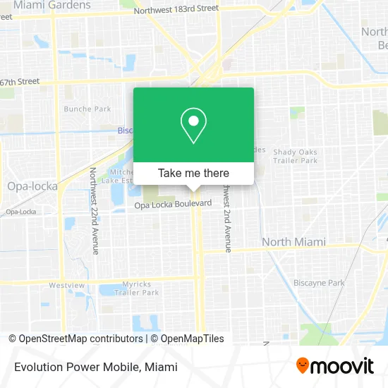 Evolution Power Mobile map