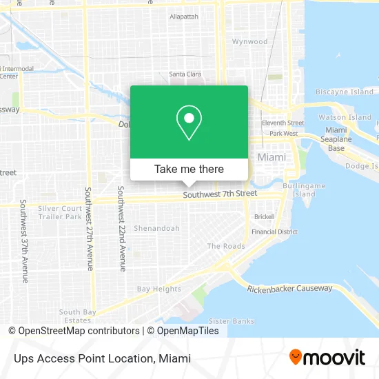 Ups Access Point Location map