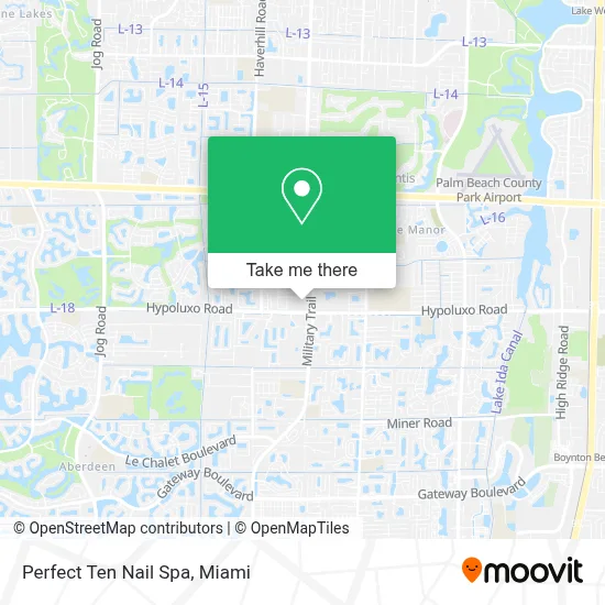 Perfect Ten Nail Spa map