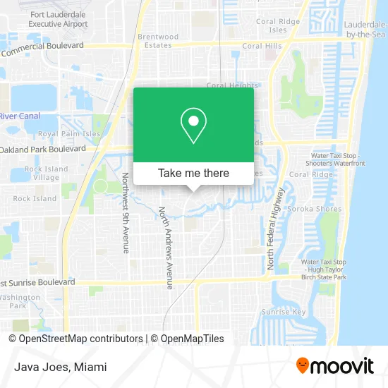 Java Joes map