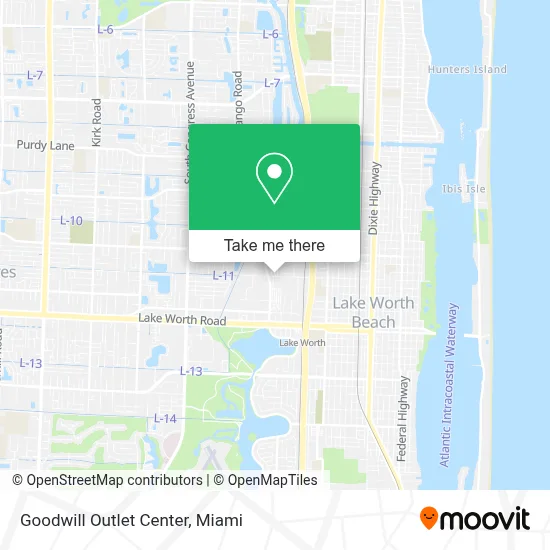 Goodwill Outlet Center map