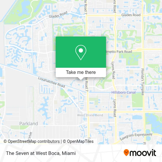 The Seven at West Boca map