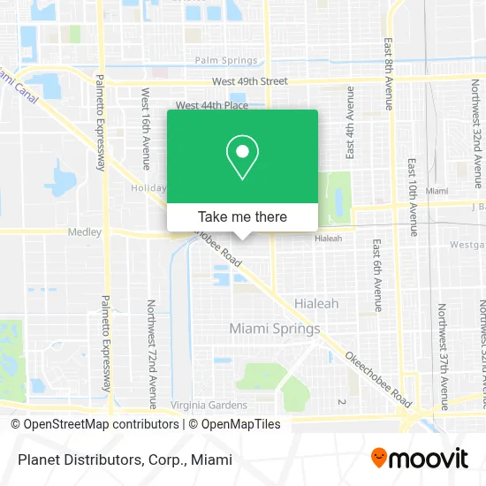 Planet Distributors, Corp. map
