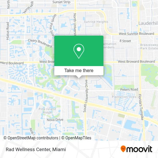 Rad Wellness Center map
